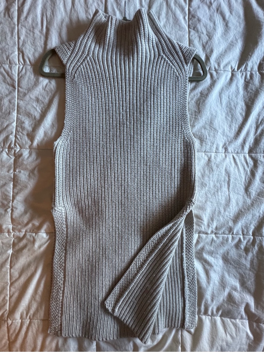 Wilfred Cream Ribbed Tunic Sweater XXS
